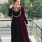 Velvet Anarkali Embroidery Maxi