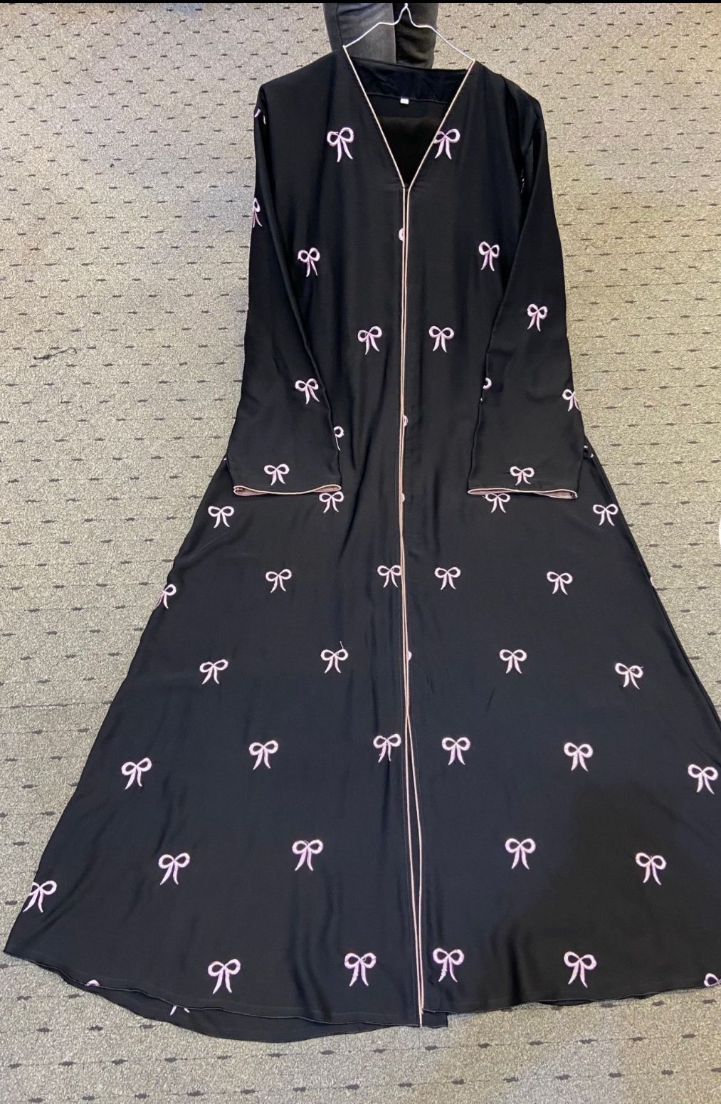 Bow abaya with stroller