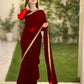 Women's Stitched Lace Work Saree