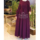 Stitched Abaya With Buttons