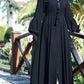 Plain Abaya With Zip Work