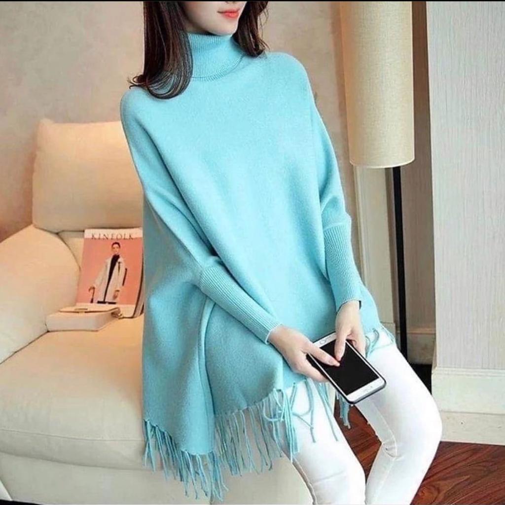 Winter Plain Fleece Poncho