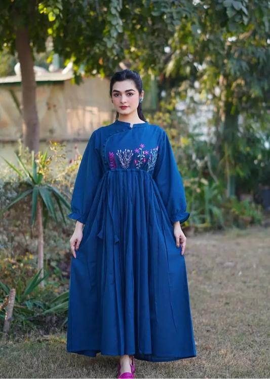 Rubab Khaddar Frock